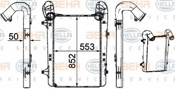 Behr-Hella 8ML 376 756-101 Intercooler, charger 8ML376756101: Buy near me in Poland at 2407.PL - Good price!