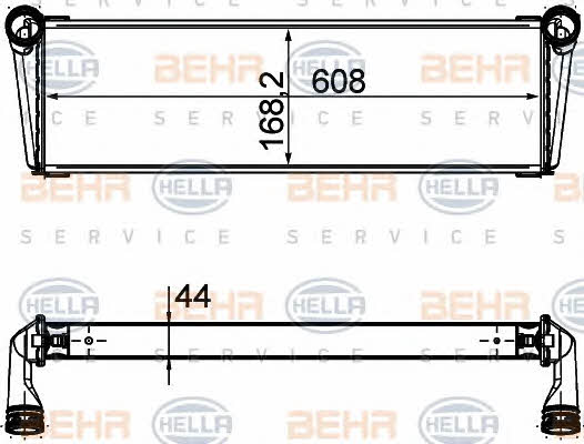 Behr-Hella 8MK 376 756-541 Radiator, engine cooling 8MK376756541: Buy near me at 2407.PL in Poland at an Affordable price!