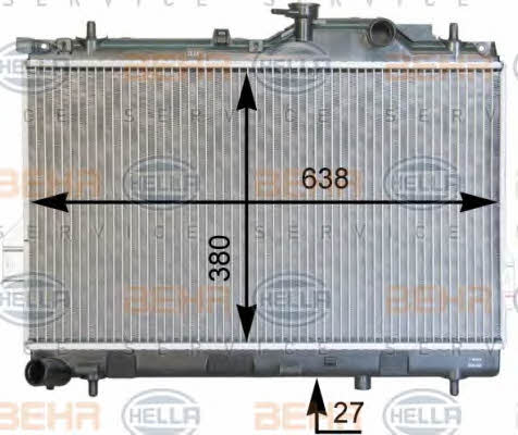 Behr-Hella 8MK 376 762-301 Радиатор охлаждения двигателя 8MK376762301: Отличная цена - Купить в Польше на 2407.PL!