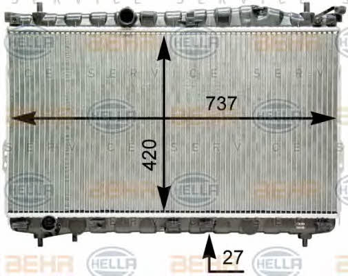 Behr-Hella 8MK 376 762-311 Chłodnica, układ chłodzenia silnika 8MK376762311: Dobra cena w Polsce na 2407.PL - Kup Teraz!