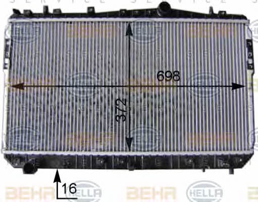 Behr-Hella 8MK 376 762-691 Radiator, engine cooling 8MK376762691: Buy near me at 2407.PL in Poland at an Affordable price!