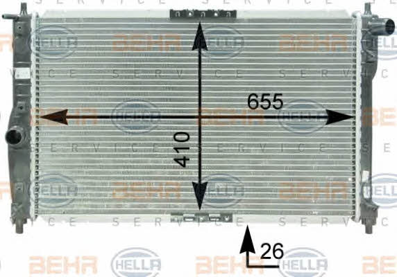 Behr-Hella 8MK 376 762-701 Радиатор охлаждения двигателя 8MK376762701: Отличная цена - Купить в Польше на 2407.PL!