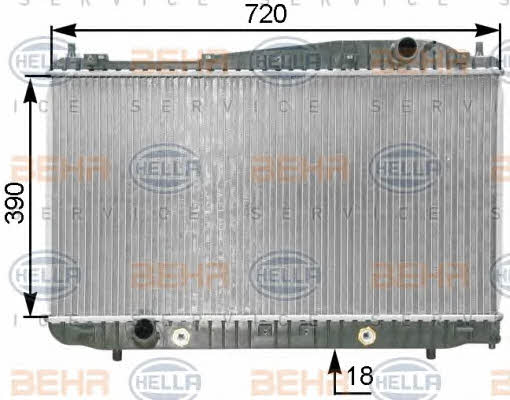 Behr-Hella 8MK 376 763-251 Радиатор охлаждения двигателя 8MK376763251: Отличная цена - Купить в Польше на 2407.PL!