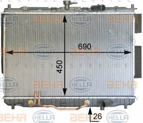 Behr-Hella 8MK 376 763-571 Радиатор охлаждения двигателя 8MK376763571: Отличная цена - Купить в Польше на 2407.PL!