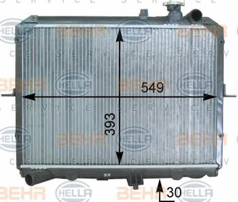 Behr-Hella 8MK 376 763-641 Radiator, engine cooling 8MK376763641: Buy near me at 2407.PL in Poland at an Affordable price!