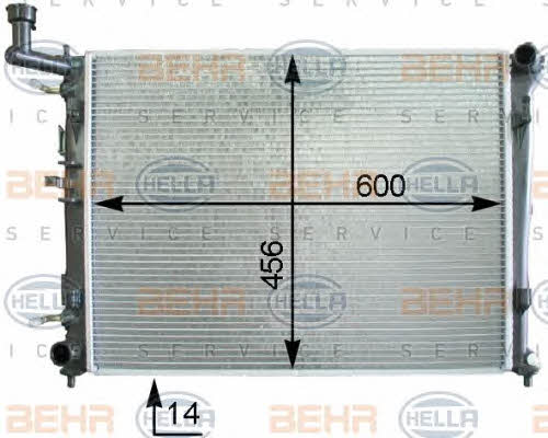 Behr-Hella 8MK 376 763-711 Радиатор охлаждения двигателя 8MK376763711: Купить в Польше - Отличная цена на 2407.PL!