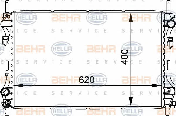 Behr-Hella 8MK 376 764-101 Радиатор охлаждения двигателя 8MK376764101: Отличная цена - Купить в Польше на 2407.PL!