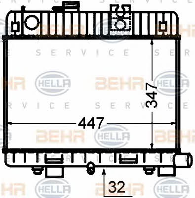 Behr-Hella 8MK 376 766-461 Kühler motorkühlung 8MK376766461: Kaufen Sie zu einem guten Preis in Polen bei 2407.PL!