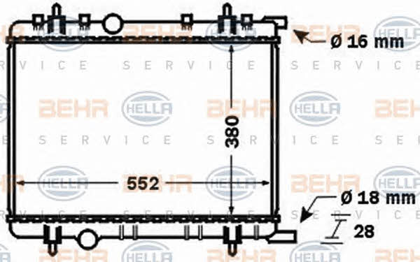 Behr-Hella 8MK 376 767-071 Kühler motorkühlung 8MK376767071: Kaufen Sie zu einem guten Preis in Polen bei 2407.PL!