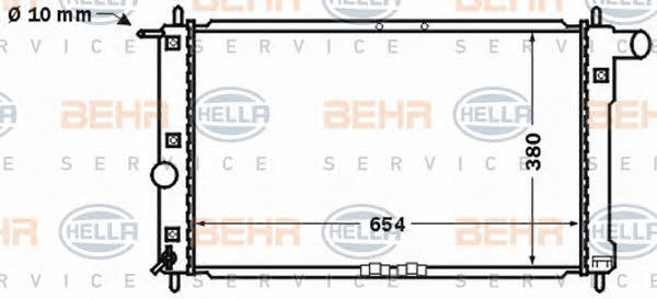 Behr-Hella 8MK 376 767-191 Радиатор охлаждения двигателя 8MK376767191: Отличная цена - Купить в Польше на 2407.PL!