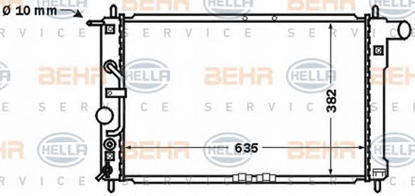 Behr-Hella 8MK 376 767-331 Chłodnica, układ chłodzenia silnika 8MK376767331: Atrakcyjna cena w Polsce na 2407.PL - Zamów teraz!