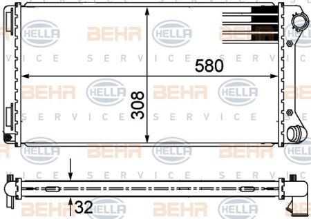 Behr-Hella 8MK 376 767-631 Радіатор охолодження двигуна 8MK376767631: Приваблива ціна - Купити у Польщі на 2407.PL!