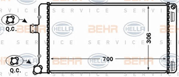 Behr-Hella 8MK 376 767-641 Радиатор охлаждения двигателя 8MK376767641: Отличная цена - Купить в Польше на 2407.PL!