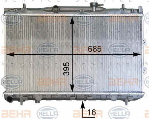 Behr-Hella 8MK 376 769-351 Радиатор охлаждения двигателя 8MK376769351: Отличная цена - Купить в Польше на 2407.PL!