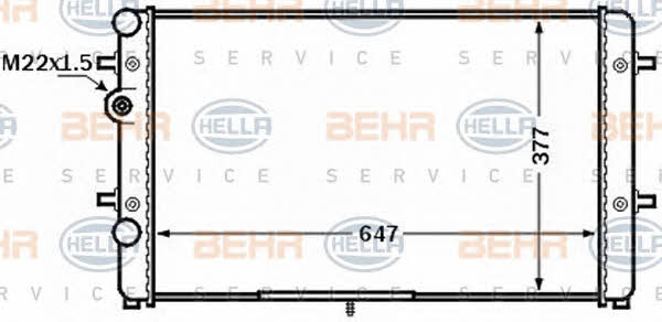 Behr-Hella 8MK 376 772-501 Радиатор охлаждения двигателя 8MK376772501: Отличная цена - Купить в Польше на 2407.PL!