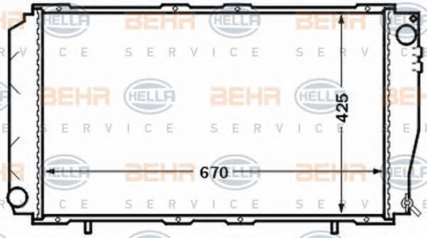 Behr-Hella 8MK 376 772-601 Радиатор охлаждения двигателя 8MK376772601: Отличная цена - Купить в Польше на 2407.PL!