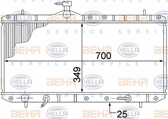 Behr-Hella 8MK 376 773-031 Радиатор охлаждения двигателя 8MK376773031: Отличная цена - Купить в Польше на 2407.PL!
