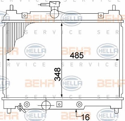 Behr-Hella 8MK 376 773-461 Радіатор охолодження двигуна 8MK376773461: Купити у Польщі - Добра ціна на 2407.PL!