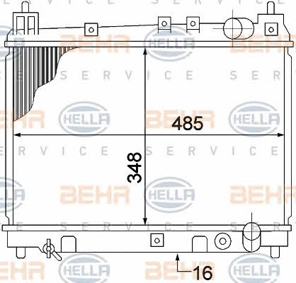 Behr-Hella 8MK 376 773-481 Радиатор охлаждения двигателя 8MK376773481: Отличная цена - Купить в Польше на 2407.PL!