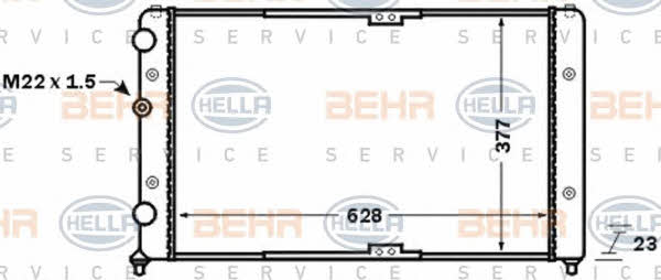 Behr-Hella 8MK 376 773-791 Radiator, engine cooling 8MK376773791: Buy near me in Poland at 2407.PL - Good price!