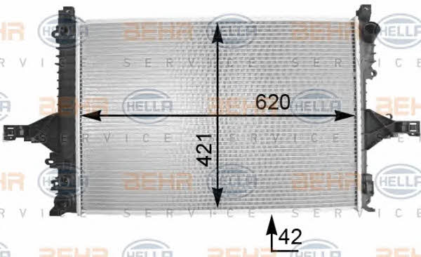 Behr-Hella 8MK 376 774-231 Chłodnica, układ chłodzenia silnika 8MK376774231: Dobra cena w Polsce na 2407.PL - Kup Teraz!