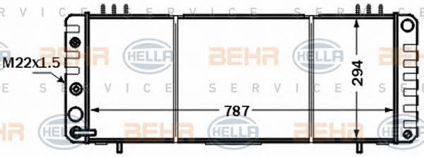 Behr-Hella 8MK 376 774-271 Chłodnica, układ chłodzenia silnika 8MK376774271: Dobra cena w Polsce na 2407.PL - Kup Teraz!