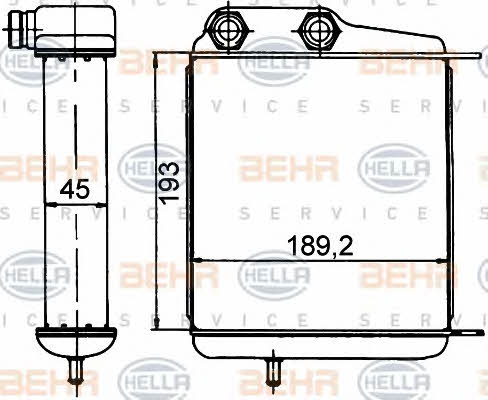 Behr-Hella 8MO 376 765-381 Oil cooler 8MO376765381: Buy near me in Poland at 2407.PL - Good price!