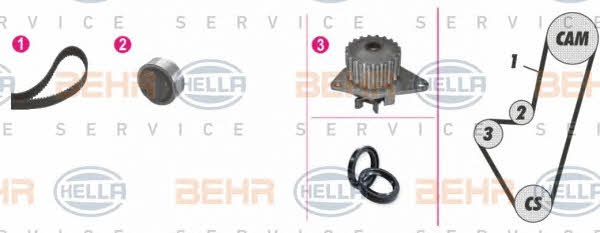  8MP 376 800-871 TIMING BELT KIT WITH WATER PUMP 8MP376800871: Buy near me in Poland at 2407.PL - Good price!