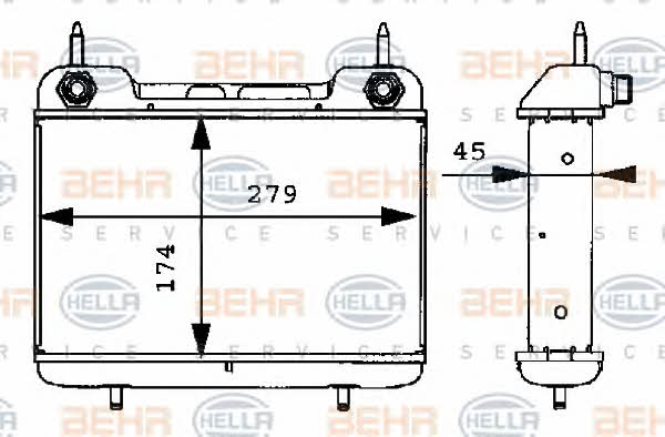 Behr-Hella 8MO 376 725-371 Chłodnica oleju 8MO376725371: Dobra cena w Polsce na 2407.PL - Kup Teraz!