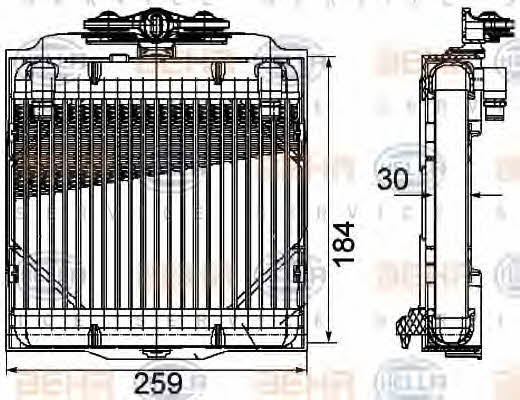 Behr-Hella 8MO 376 753-571 Oil cooler 8MO376753571: Buy near me in Poland at 2407.PL - Good price!