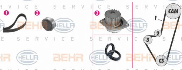 Behr-Hella 8MP 376 805-851 Water pump 8MP376805851: Buy near me in Poland at 2407.PL - Good price!
