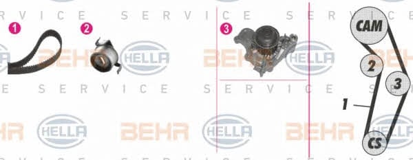 Behr-Hella 8MP 376 808-891 Water pump 8MP376808891: Buy near me in Poland at 2407.PL - Good price!