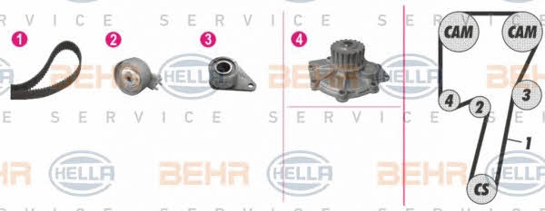 Behr-Hella 8MP 376 810-831 Water pump 8MP376810831: Buy near me in Poland at 2407.PL - Good price!