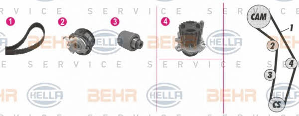 Behr-Hella 8MP 376 810-841 Water pump 8MP376810841: Buy near me in Poland at 2407.PL - Good price!