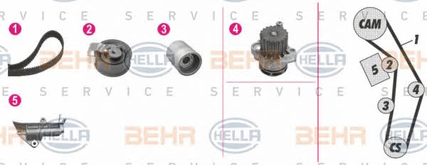 Behr-Hella 8MP 376 810-861 Water pump 8MP376810861: Buy near me in Poland at 2407.PL - Good price!