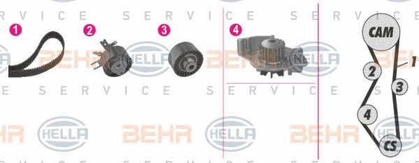 Behr-Hella 8MP 376 811-881 Water pump 8MP376811881: Buy near me in Poland at 2407.PL - Good price!
