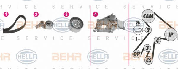 Behr-Hella 8MP 376 813-851 Water pump 8MP376813851: Buy near me in Poland at 2407.PL - Good price!