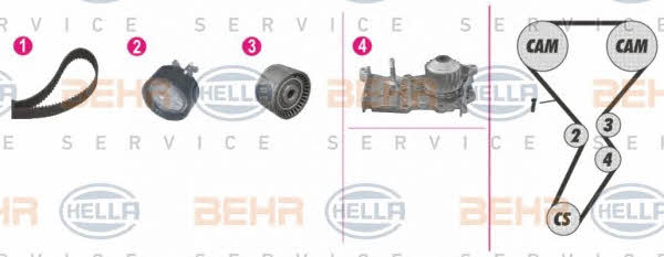  8MP 376 814-801 TIMING BELT KIT WITH WATER PUMP 8MP376814801: Buy near me in Poland at 2407.PL - Good price!