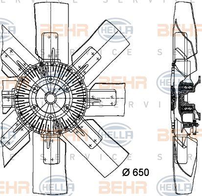 Behr-Hella 8MV 376 728-001 Nabe, Lüfterrad-Motorkühlung 8MV376728001: Kaufen Sie zu einem guten Preis in Polen bei 2407.PL!