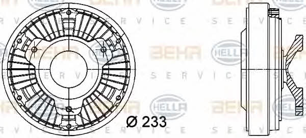 Behr-Hella 8MV 376 728-401 Visco-Kupplung komplett 8MV376728401: Kaufen Sie zu einem guten Preis in Polen bei 2407.PL!