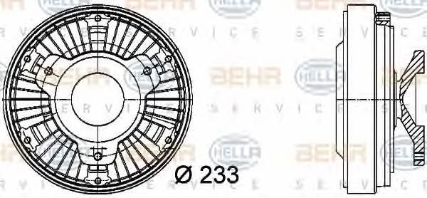 Behr-Hella 8MV 376 729-481 Visco-Kupplung komplett 8MV376729481: Kaufen Sie zu einem guten Preis in Polen bei 2407.PL!