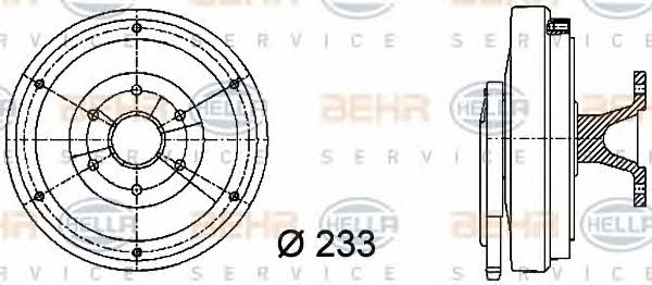 Behr-Hella 8MV 376 730-011 Visco-Kupplung komplett 8MV376730011: Kaufen Sie zu einem guten Preis in Polen bei 2407.PL!
