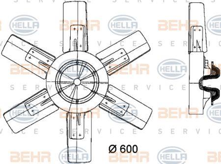 Behr-Hella 8MV 376 730-291 Вентилятор радіатора охолодження 8MV376730291: Приваблива ціна - Купити у Польщі на 2407.PL!