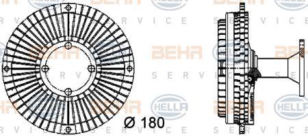 Behr-Hella 8MV 376 731-141 Visco-Kupplung komplett 8MV376731141: Kaufen Sie zu einem guten Preis in Polen bei 2407.PL!