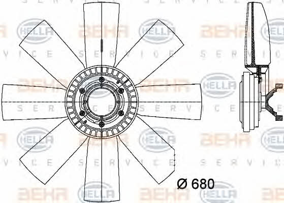 Behr-Hella 8MV 376 731-461 Вентилятор радиатора охлаждения 8MV376731461: Отличная цена - Купить в Польше на 2407.PL!