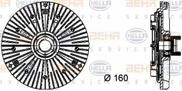 Behr-Hella 8MV 376 732-111 Viscous coupling assembly 8MV376732111: Buy near me in Poland at 2407.PL - Good price!
