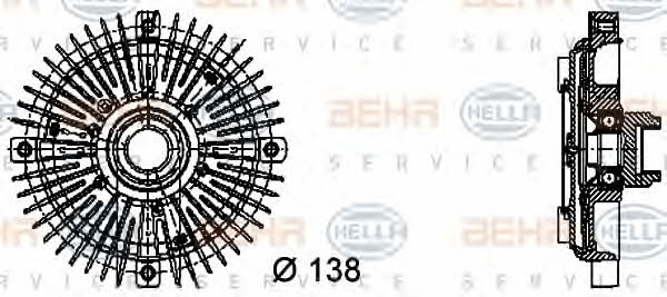 Behr-Hella 8MV 376 732-231 Вискомуфта в зборі 8MV376732231: Приваблива ціна - Купити у Польщі на 2407.PL!