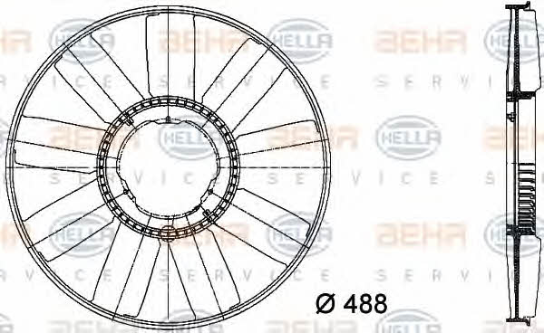 Behr-Hella 8MV 376 733-211 Вискомуфта в сборе 8MV376733211: Отличная цена - Купить в Польше на 2407.PL!