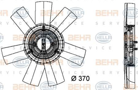 Behr-Hella 8MV 376 733-361 Nabe, Lüfterrad-Motorkühlung 8MV376733361: Kaufen Sie zu einem guten Preis in Polen bei 2407.PL!