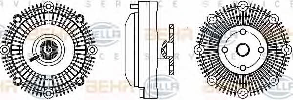 Behr-Hella 8MV 376 757-361 Viscous coupling assembly 8MV376757361: Buy near me in Poland at 2407.PL - Good price!